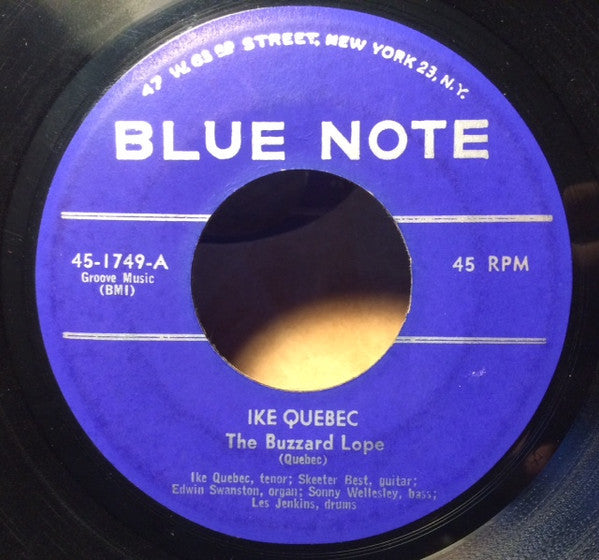 Ike Quebec : The Buzzard Lope / Blue Friday (7")