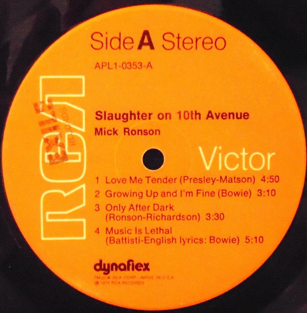 Mick Ronson ~ Slaughter On 10th Avenue (Vinyl) - Djungel & Jazz