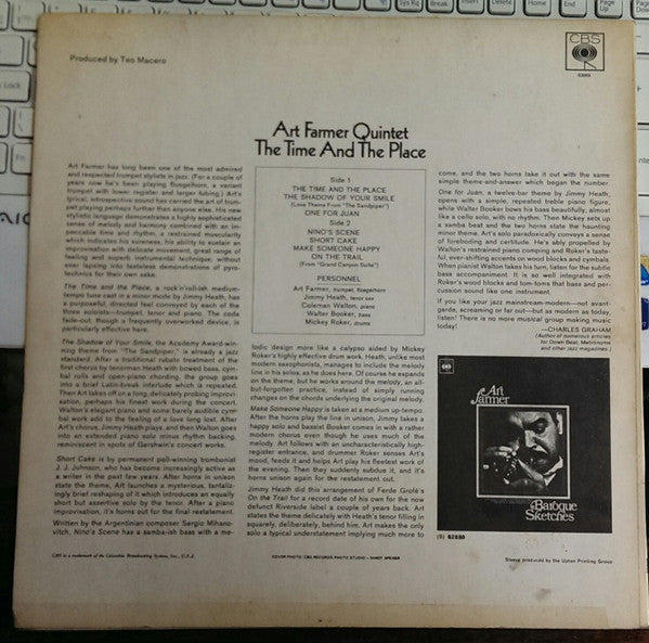 Art Farmer Quintet : The Time And The Place (LP, Album)