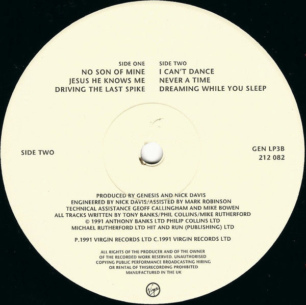 Genesis ~ We Can't Dance (Vinyl) - Djungel & Jazz