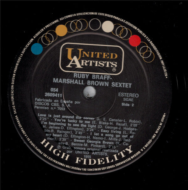 The Ruby Braff-Marshall Brown Sextet ~ The Ruby Braff-Marshall Brown Sextet (Vinyl) - Djungel & Jazz
