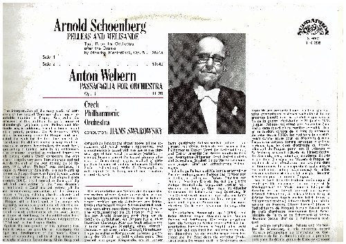 Arnold Schoenberg, Anton Webern, The Czech Philharmonic Orchestra, Hans Swarowsky ~ Pelleas And Melisande / Passacaglia For Orchestra (Vinyl) - Djungel & Jazz