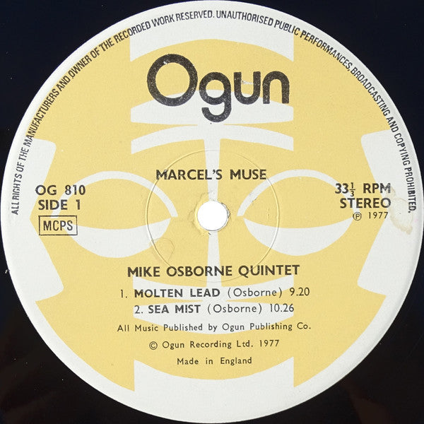 Mike Osborne Quintet ~ Marcel's Muse (Vinyl) - Djungel & Jazz