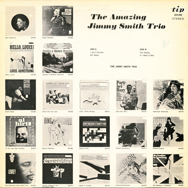 Jimmy Smith Trio ~ The Amazing Jimmy Smith Trio Live! (Vinyl) - Djungel & Jazz