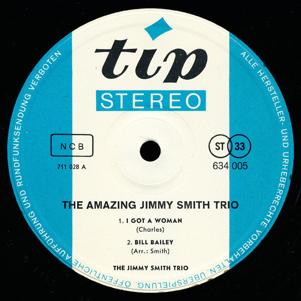 Jimmy Smith Trio ~ The Amazing Jimmy Smith Trio Live! (Vinyl) - Djungel & Jazz