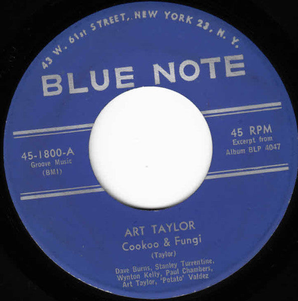 Art Taylor : Cookoo & Fungi (7")