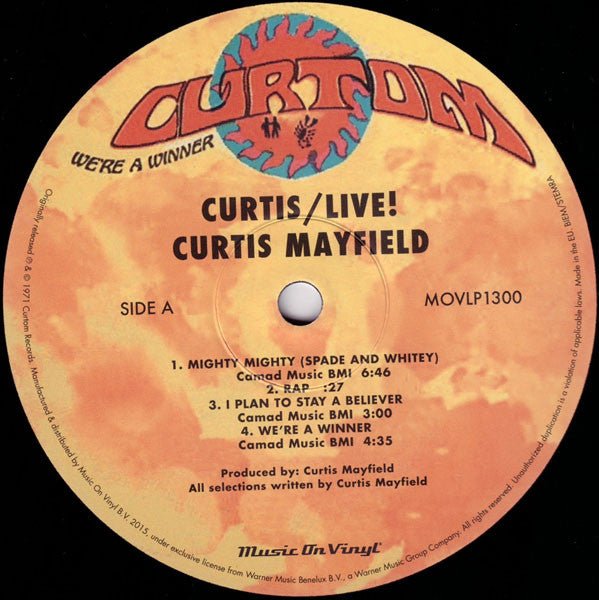 Curtis Mayfield ~ Curtis / Live! (Vinyl) - Djungel & Jazz