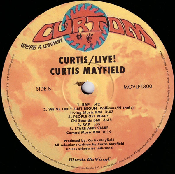 Curtis Mayfield ~ Curtis / Live! (Vinyl) - Djungel & Jazz