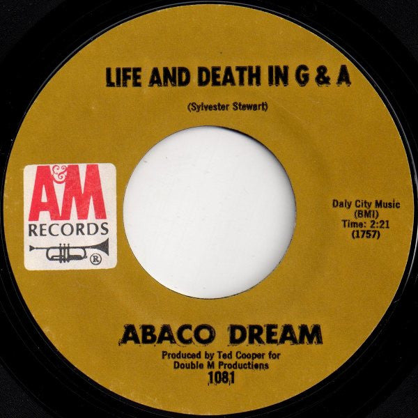 Abaco Dream : Life And Death In G & A (7", Styrene, Mon)