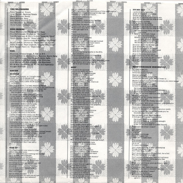 The Waitresses ~ Wasn't Tomorrow Wonderful? (Vinyl) - Djungel & Jazz