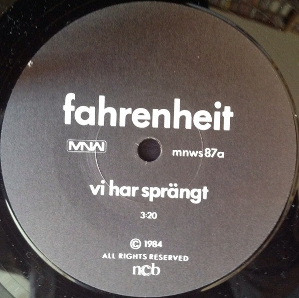 Fahrenheit  ~ Vi Har Sprängt (Vinyl) - Djungel & Jazz