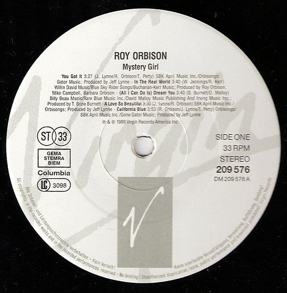 Roy Orbison ~ Mystery Girl (Vinyl) - Djungel & Jazz