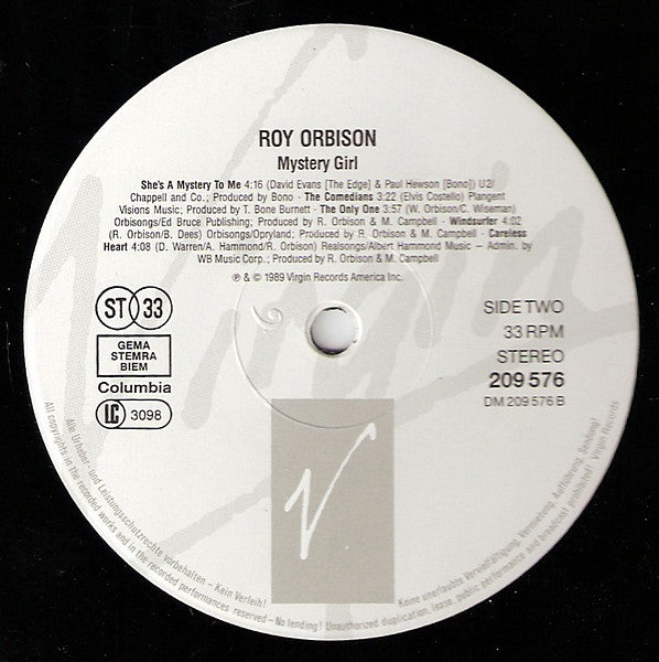 Roy Orbison ~ Mystery Girl (Vinyl) - Djungel & Jazz