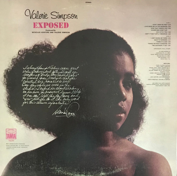 Valerie Simpson ~ Exposed (Vinyl) - Djungel & Jazz