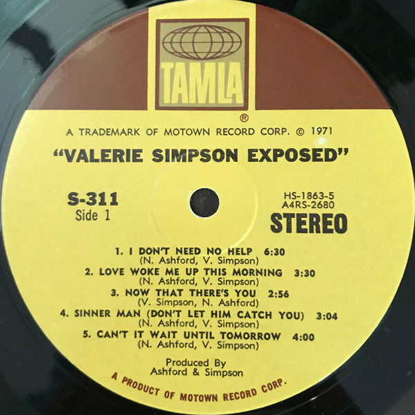 Valerie Simpson ~ Exposed (Vinyl) - Djungel & Jazz