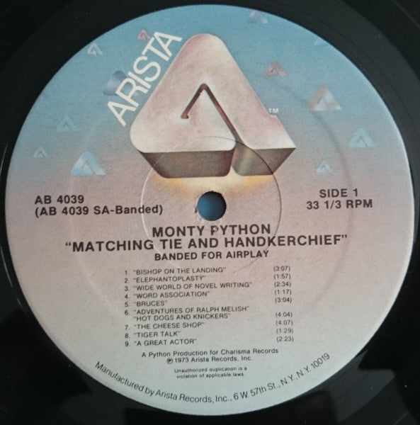 Monty Python ~ The Monty Python Matching Tie And Handkerchief (Vinyl) - Djungel & Jazz