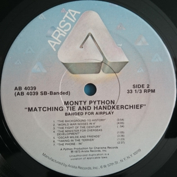 Monty Python ~ The Monty Python Matching Tie And Handkerchief (Vinyl) - Djungel & Jazz