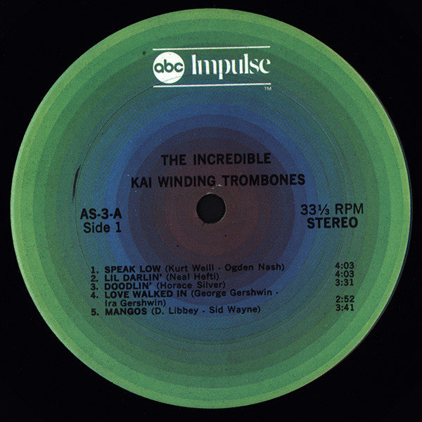 The Incredible Kai Winding Trombones ~ The Incredible Kai Winding Trombones (Vinyl) - Djungel & Jazz