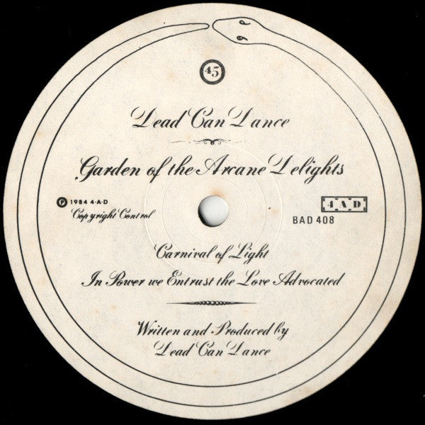 Dead Can Dance : Garden Of The Arcane Delights (12", EP)
