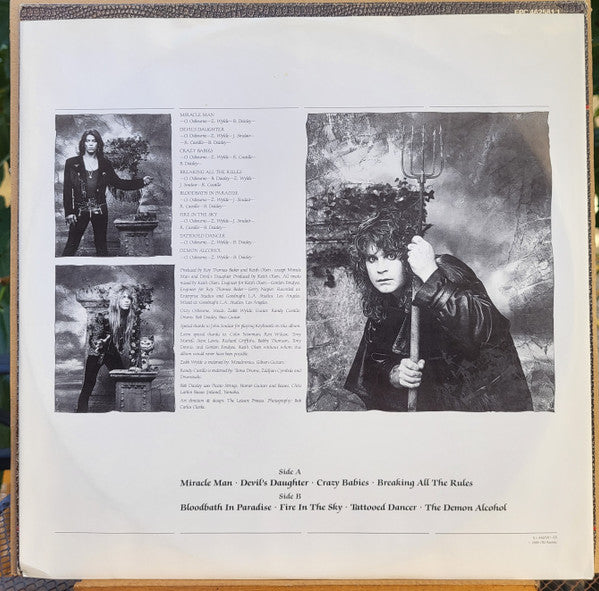 Ozzy Osbourne ~ No Rest For The Wicked (Vinyl) - Djungel & Jazz