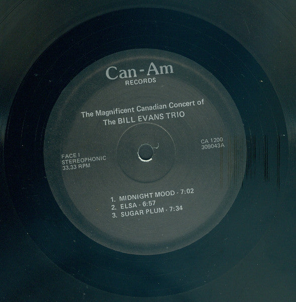 Bill Evans ~ The Canadian Concert of Bill Evans (Vinyl) - Djungel & Jazz