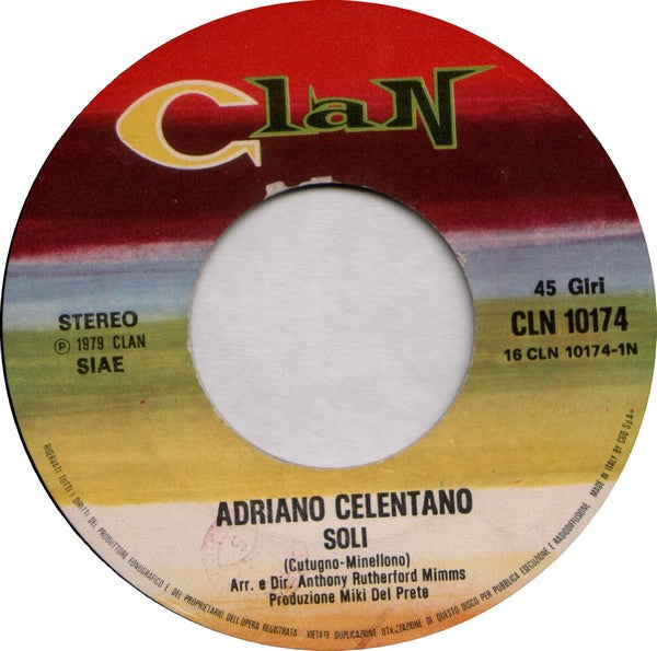 Adriano Celentano ~ Soli (Vinyl) - Djungel & Jazz