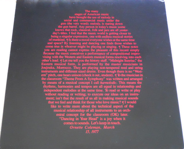Ornette Coleman ~ Dancing In Your Head (Vinyl) - Djungel & Jazz