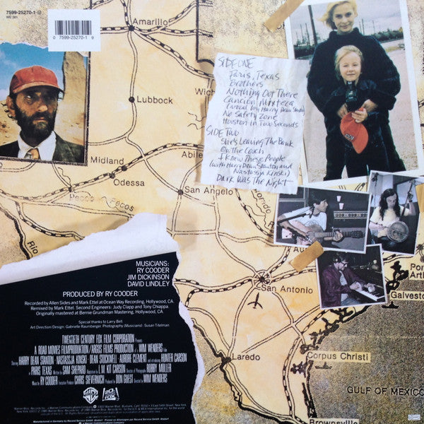 Ry Cooder ~ Paris, Texas - Original Motion Picture Soundtrack (Vinyl) - Djungel & Jazz