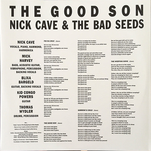 Nick Cave & The Bad Seeds ~ The Good Son (Vinyl) - Djungel & Jazz