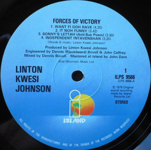 Linton Kwesi Johnson ~ Forces Of Victory (Vinyl) - Djungel & Jazz