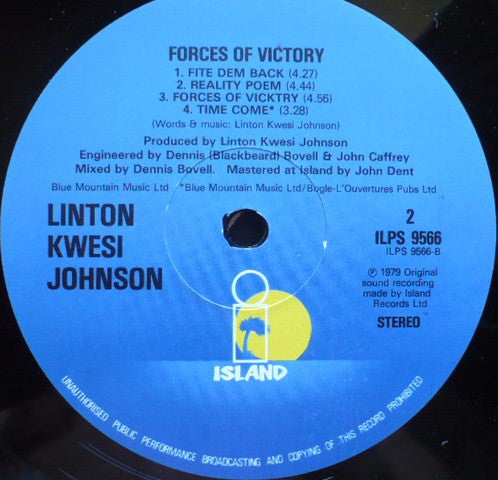 Linton Kwesi Johnson ~ Forces Of Victory (Vinyl) - Djungel & Jazz