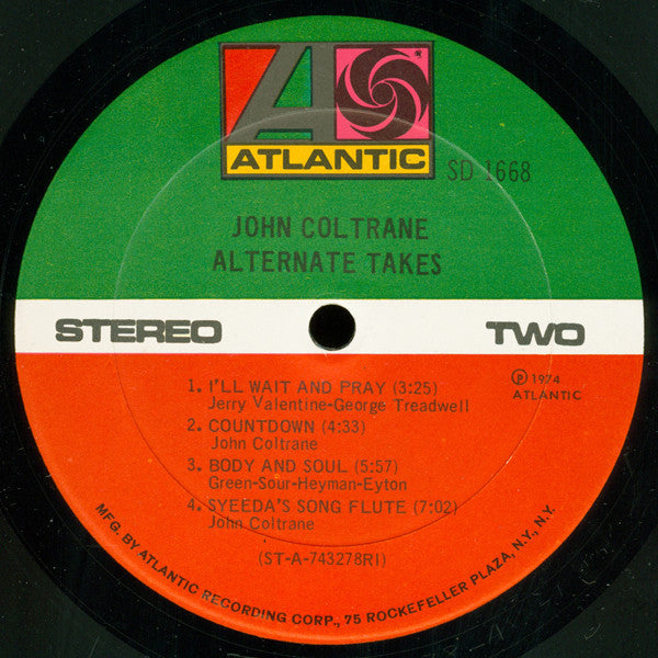 John Coltrane ~ Alternate Takes (Vinyl) - Djungel & Jazz