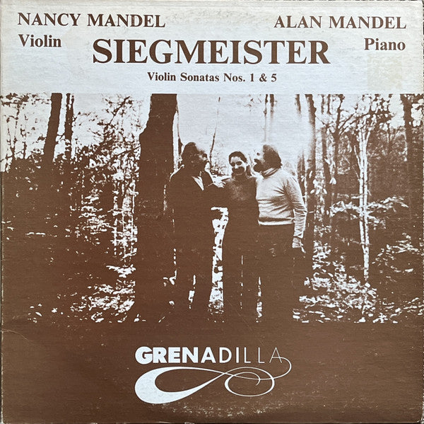 Nancy Mandel, Alan Mandel, Elie Siegmeister ~ Violin Sonatas Nos. 1 & 5 (Vinyl) - Djungel & Jazz