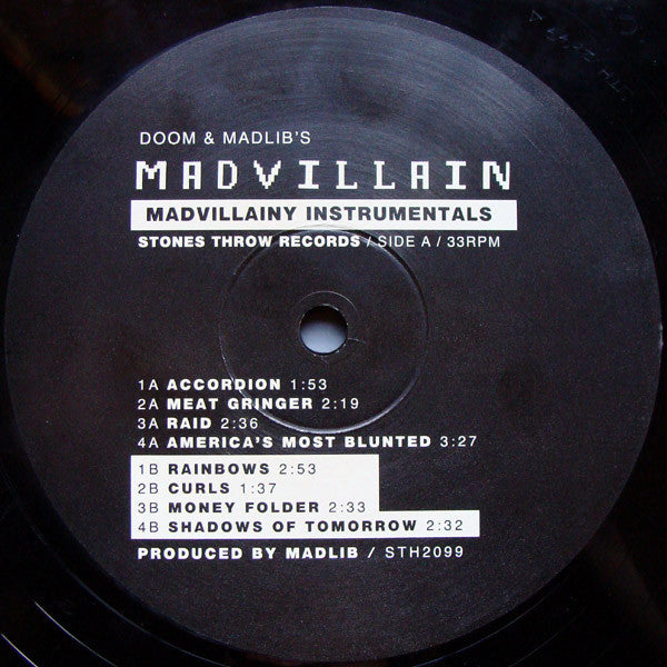 MF Doom & Madlib – Madvillain ~ Madvillainy Instrumentals (Vinyl) - Djungel & Jazz