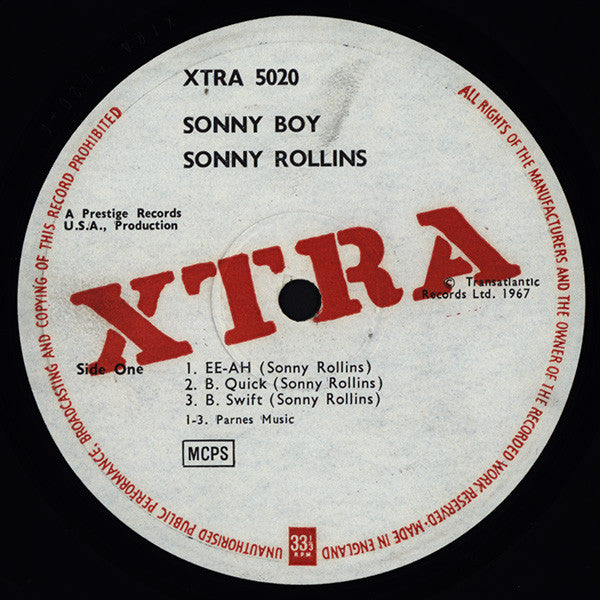 Sonny Rollins ~ Sonny Boy (Vinyl) - Djungel & Jazz