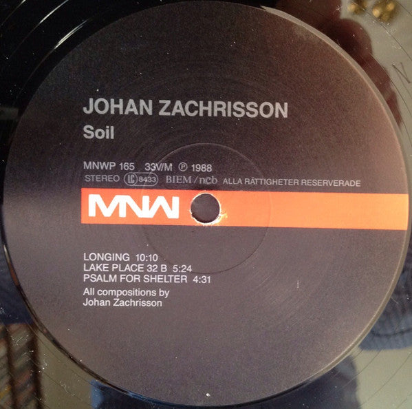 Johan Zachrisson : Soil (LP)