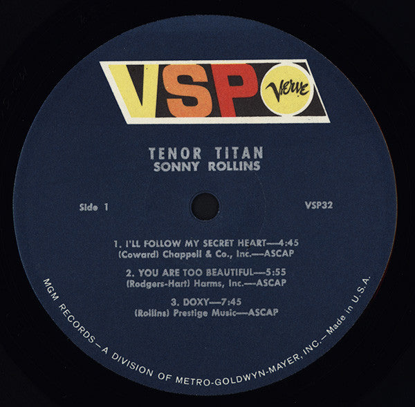 Sonny Rollins ~ Tenor Titan (Vinyl) - Djungel & Jazz