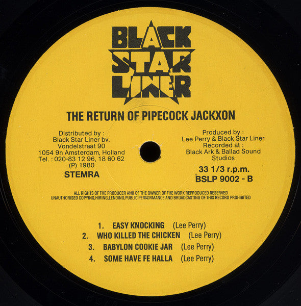 Lee Perry : The Return Of Pipecock Jackxon (LP, Album)