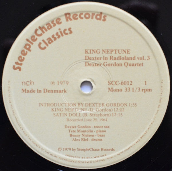 Dexter Gordon Quartet ~ King Neptune (Vinyl) - Djungel & Jazz
