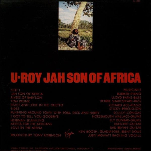 U-Roy : Jah Son Of Africa (LP, Album, Red)