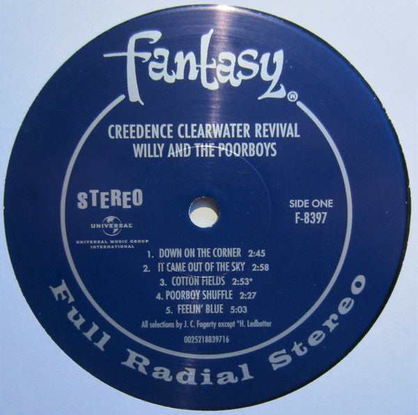 Creedence Clearwater Revival : Willy And The Poor Boys (LP, Album, RE, 180)