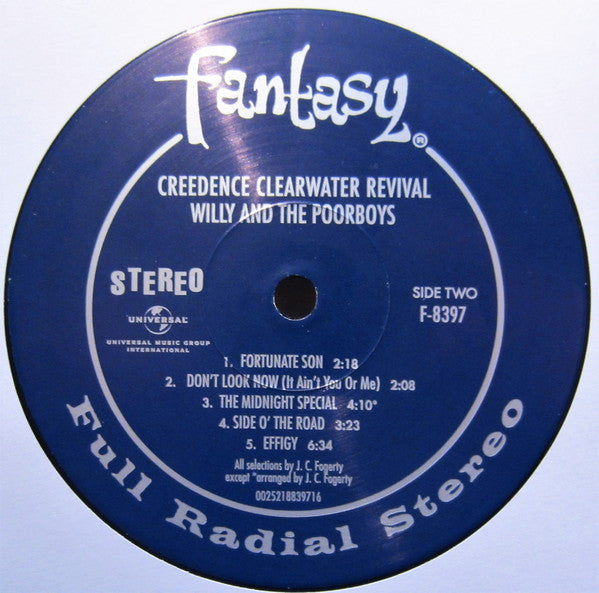 Creedence Clearwater Revival : Willy And The Poor Boys (LP, Album, RE, 180)
