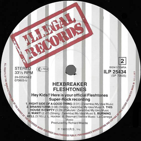 The Fleshtones ~ Hexbreaker! (Vinyl) - Djungel & Jazz