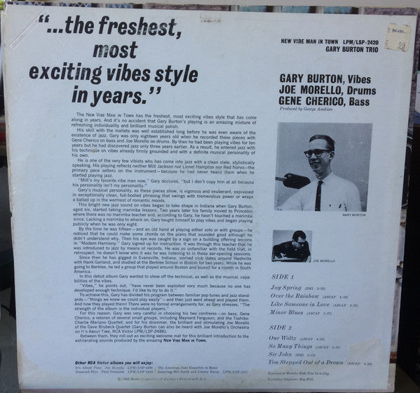 Gary Burton ~ New Vibe Man In Town (Vinyl) - Djungel & Jazz