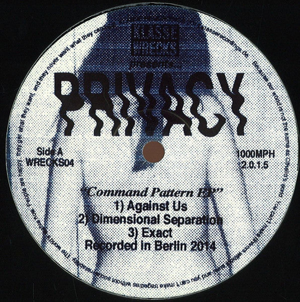 Privacy (3) : Command Pattern EP (12", EP)