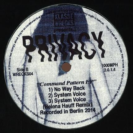 Privacy (3) : Command Pattern EP (12", EP)