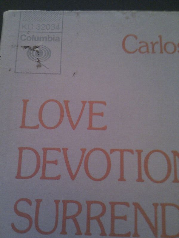 Carlos Santana & John McLaughlin ~ Love Devotion Surrender (Vinyl) - Djungel & Jazz