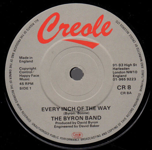 The Byron Band : Every Inch Of The Way (7")