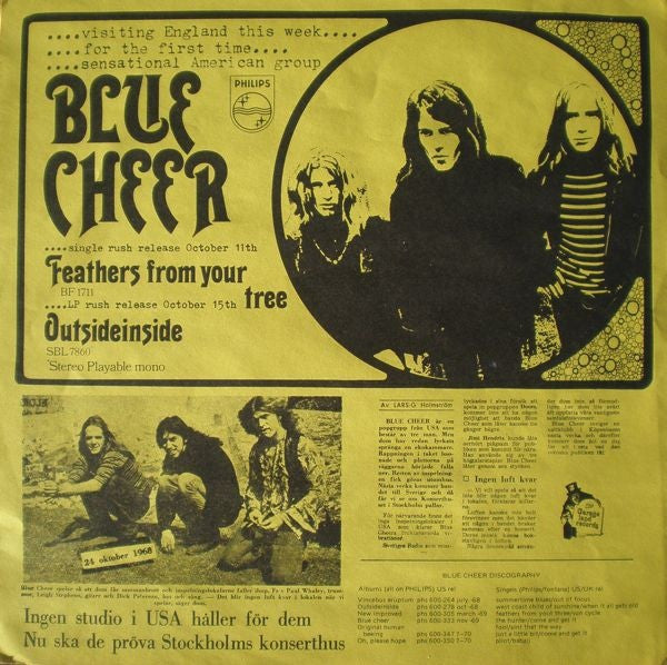 Blue Cheer ~ Outside Inside (Vinyl) - Djungel & Jazz