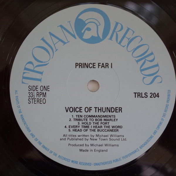 Prince Far I : Voice Of Thunder (LP, Album)